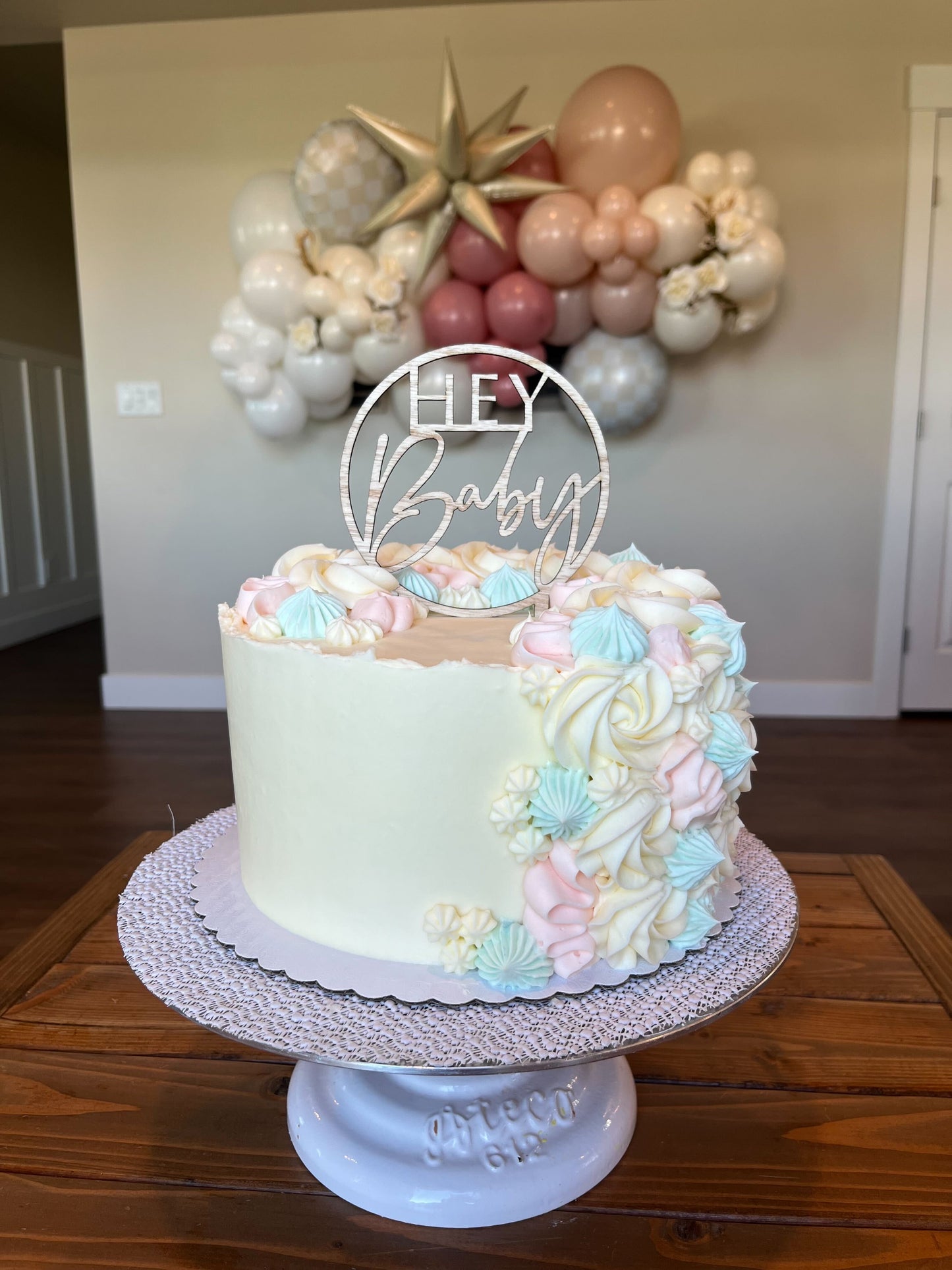 Large 8 inch Custom Buttercream Cake Baby Shower Gender Reveal  Cake in Syracuse, Utah (Davis County)